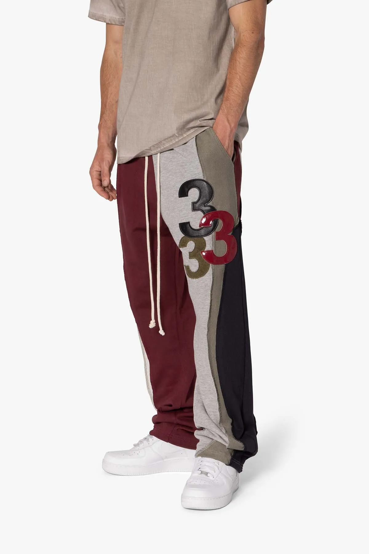 3 Color Block Sweatpants - Multi