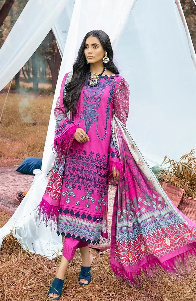 Al Zohaib Wintry Breeze Embroidered Winter Collection with Shawl – WB21-06