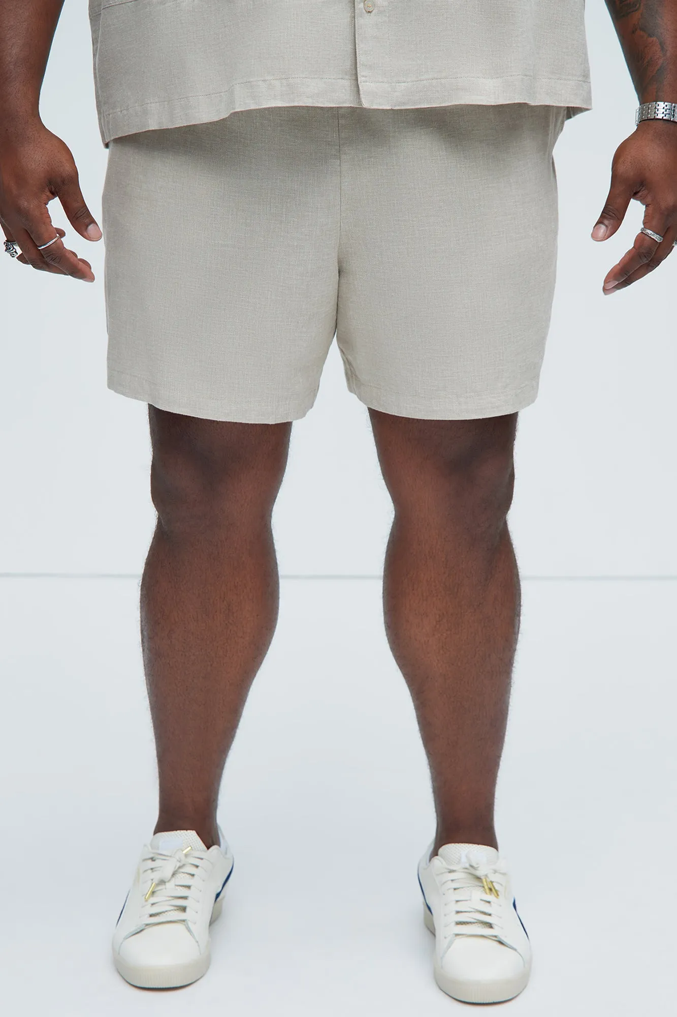 Bahamas Linen Shorts - Stone