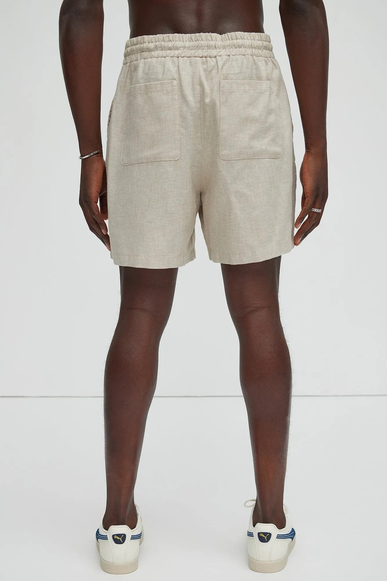 Bahamas Linen Shorts - Stone