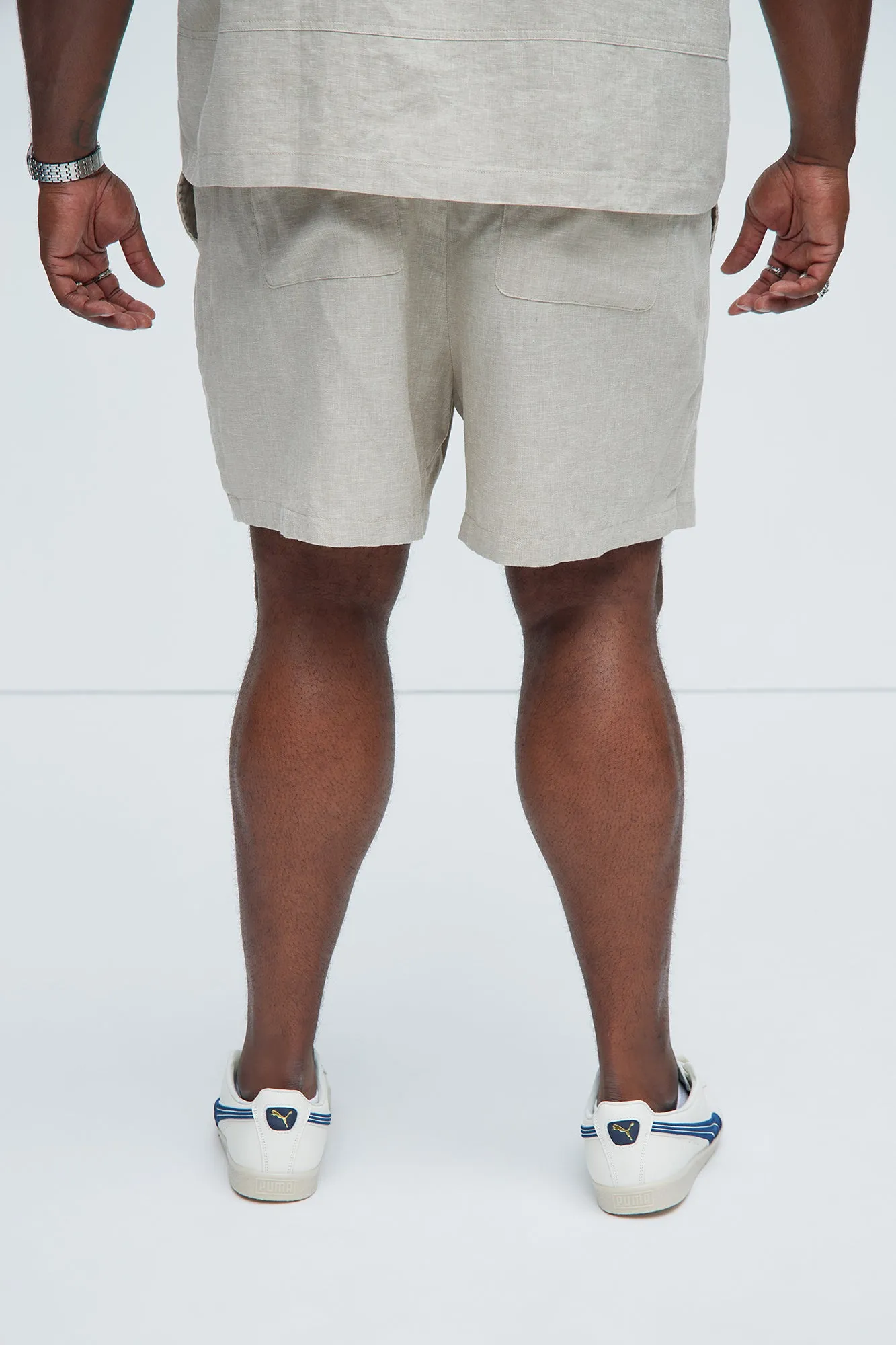 Bahamas Linen Shorts - Stone