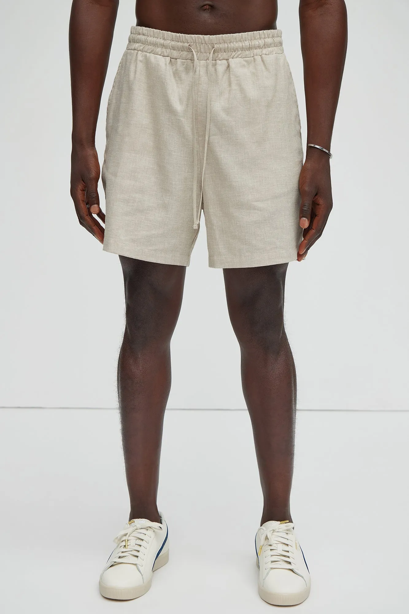 Bahamas Linen Shorts - Stone