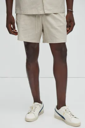 Bahamas Linen Shorts - Stone