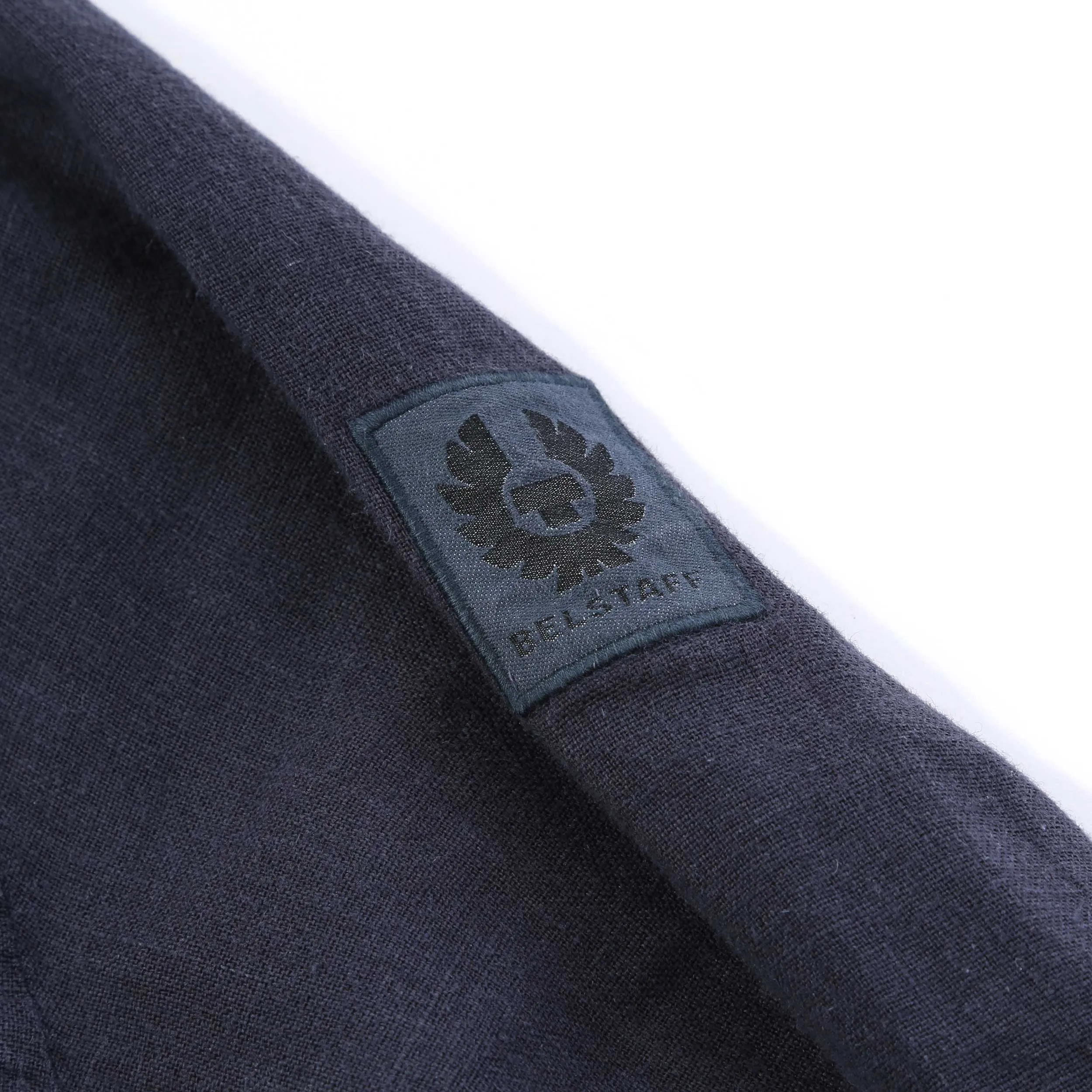 Belstaff Scale Linen Shirt in Dark Ink