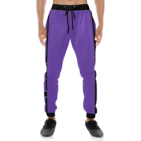 BLACC BORDER PURPLE Men's All Over Print Sweatpants