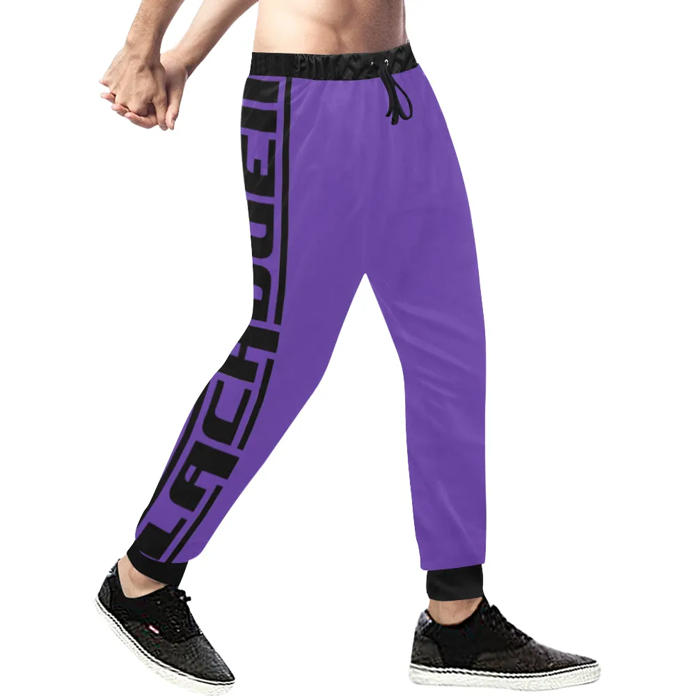 BLACC BORDER PURPLE Men's All Over Print Sweatpants