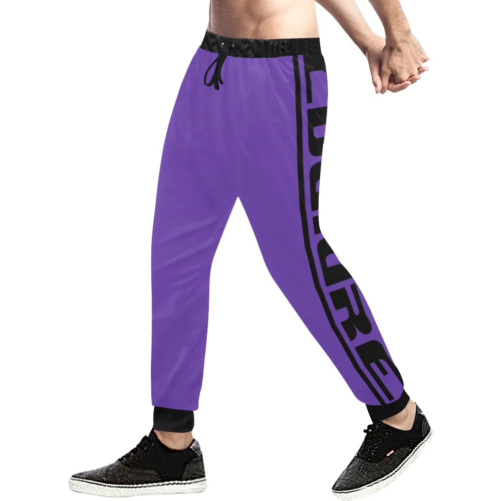 BLACC BORDER PURPLE Men's All Over Print Sweatpants