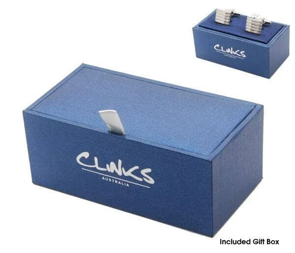 Blue White Classic Sports Car Cufflinks (AC Shelby Cobra)