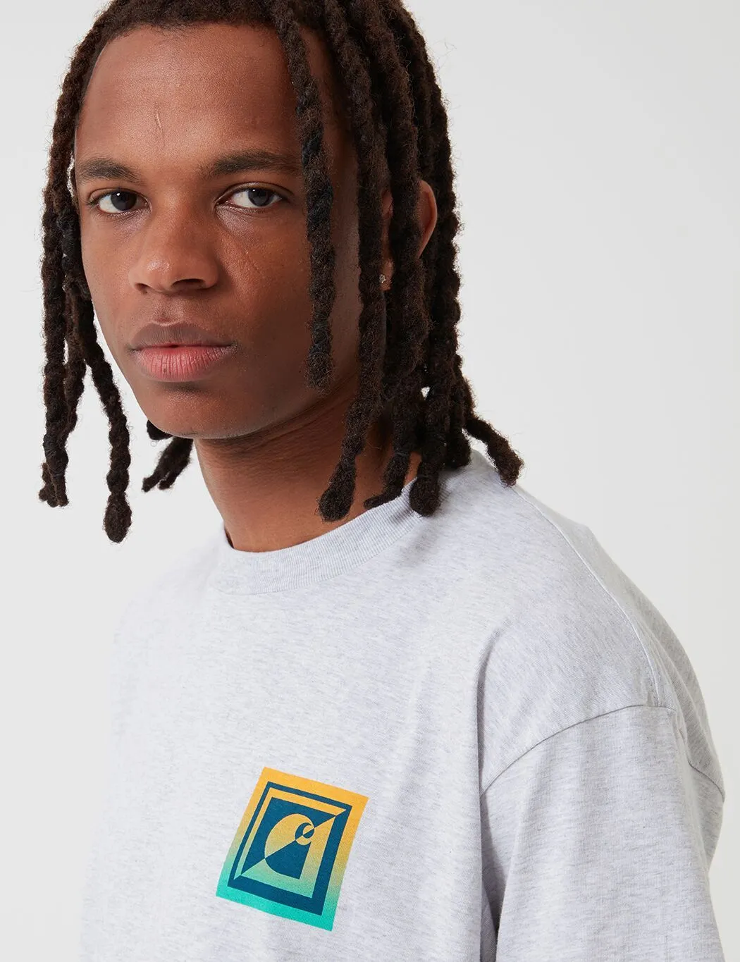 Carhartt-WIP Record Club T-Shirt - Ash Heather