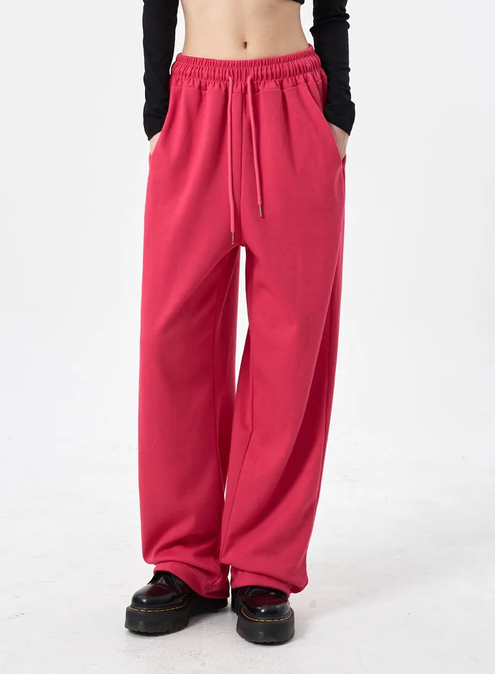 Color Wide Leg Sweatpants CM310