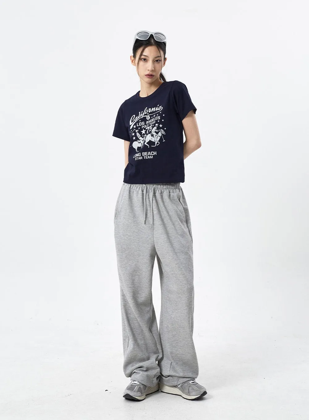 Color Wide Leg Sweatpants CM310