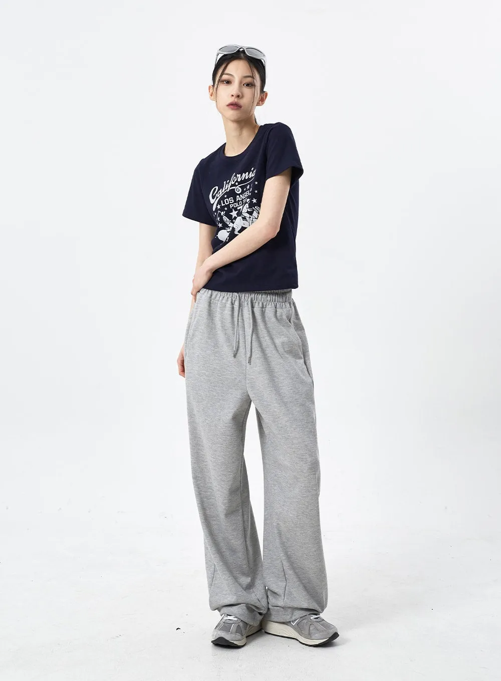 Color Wide Leg Sweatpants CM310