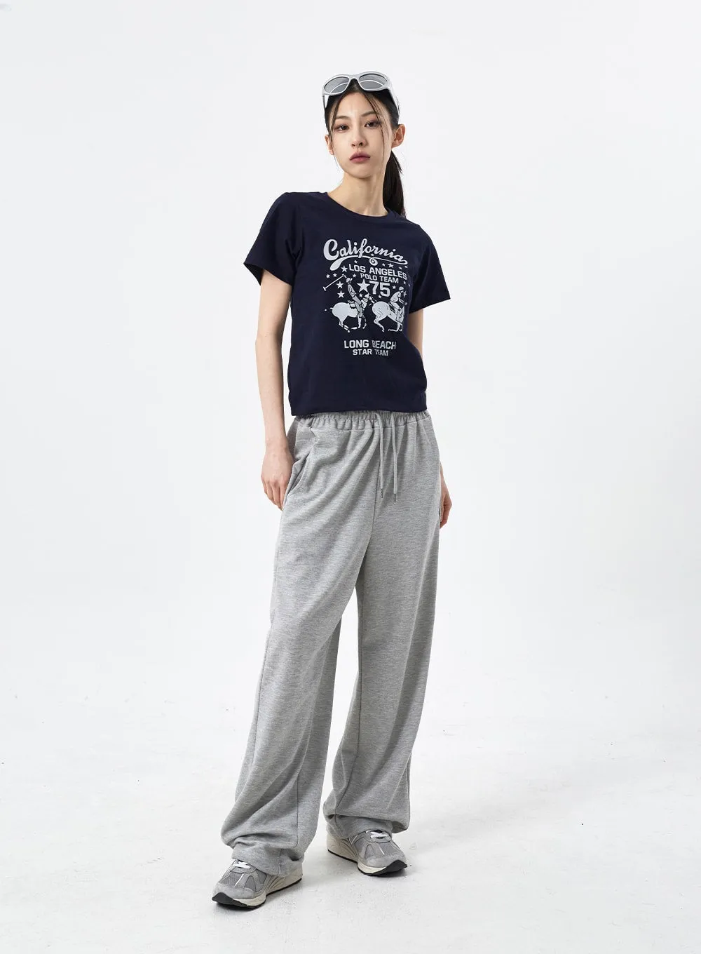 Color Wide Leg Sweatpants CM310