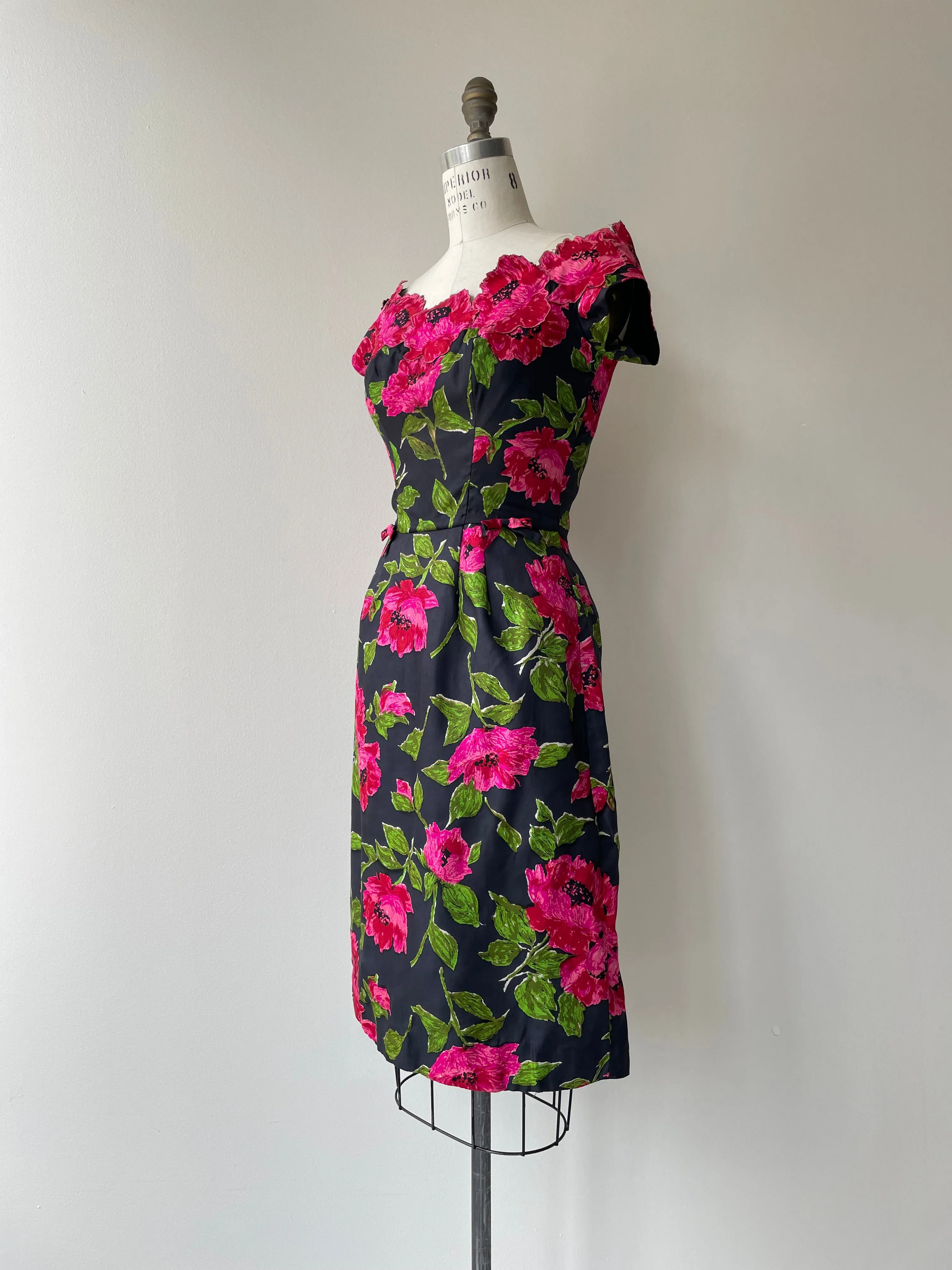 Danae 1950s Silk Dress