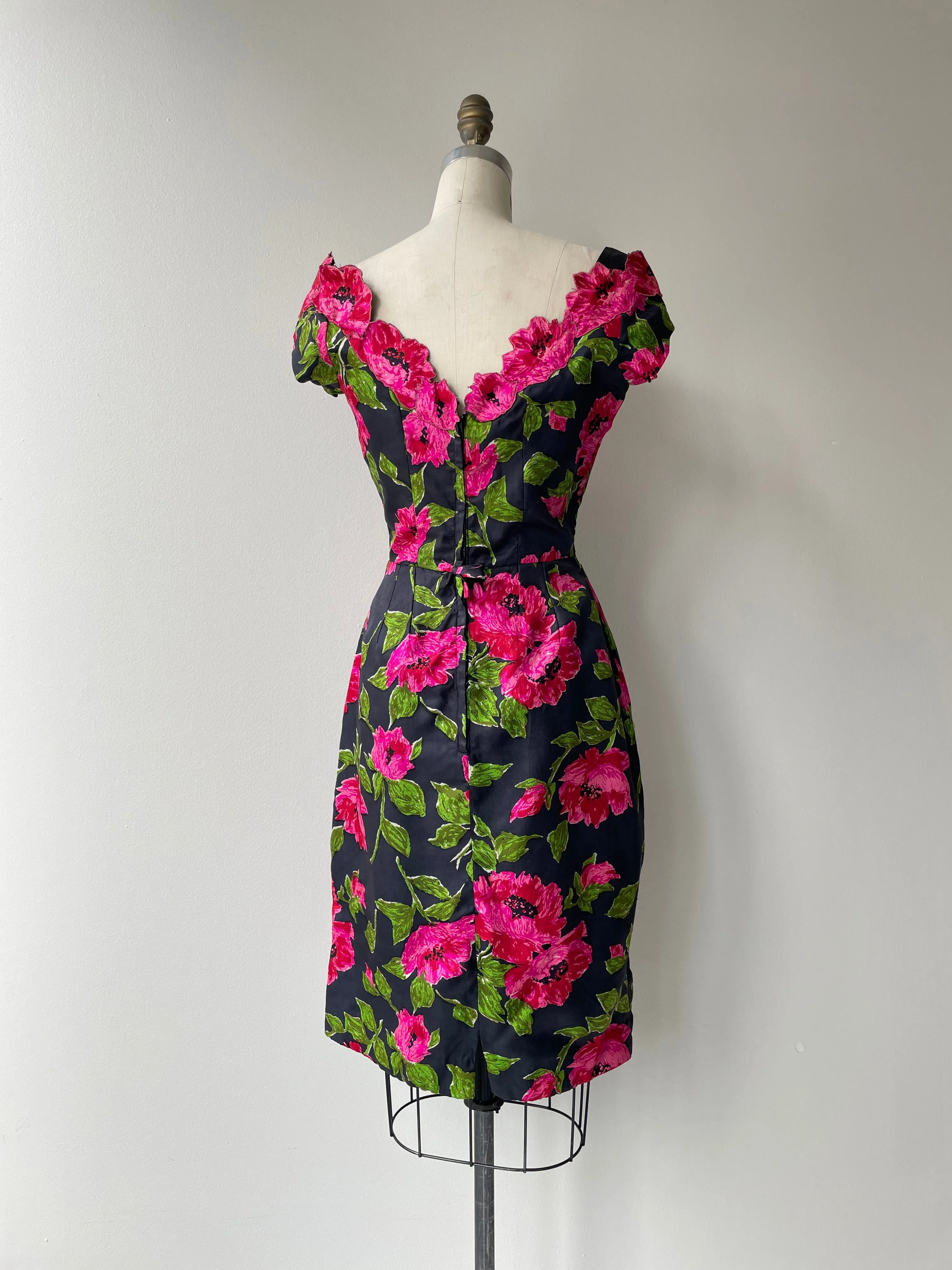 Danae 1950s Silk Dress