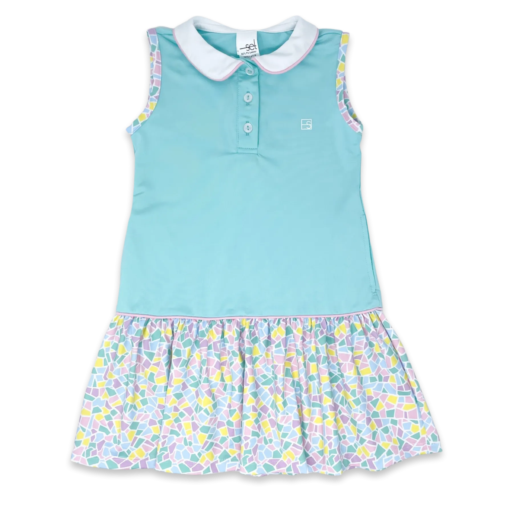 Darla Dress - Totally Turquoise, Mosaic