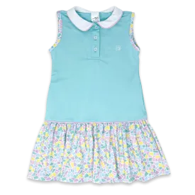 Darla Dress - Totally Turquoise, Mosaic