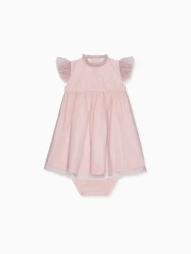 Dusty Pink Estrella Tulle Baby Girl Set