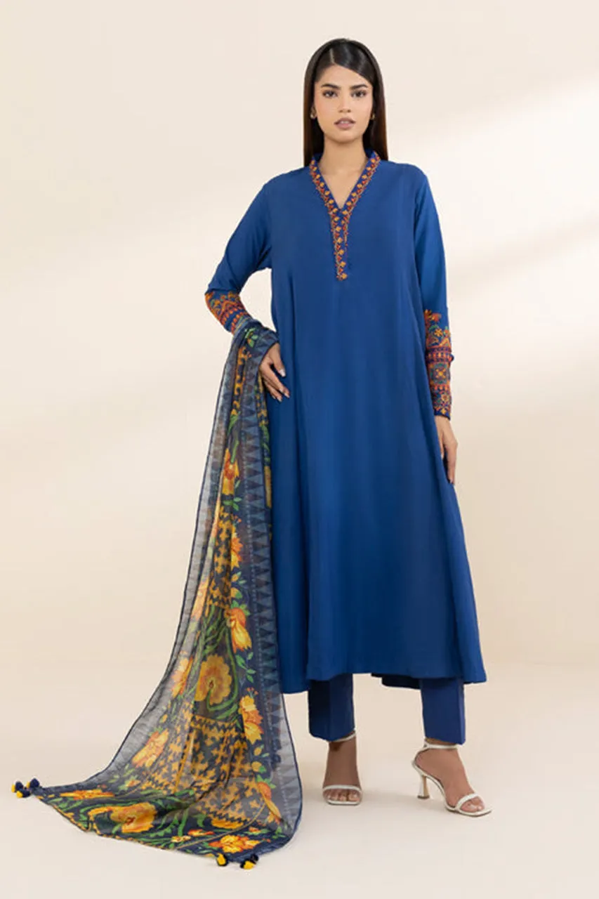 Fall Winter'24 - 3 Piece - Embroidered Arabic Lawn Suit 3PESG24V71LS