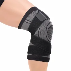 Fitness Running Cycling Bandage Knee Support Braces Elastic Nylon Sports Compression Pad Sleeve, Size:XL(Black)