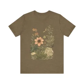 Flower Botanical Serenity T Shirt