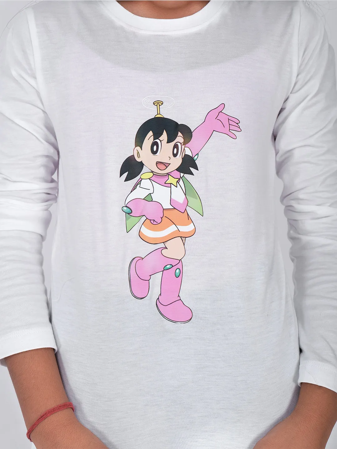 Girls Graphic Printed Round Neck Cotton T-shirt