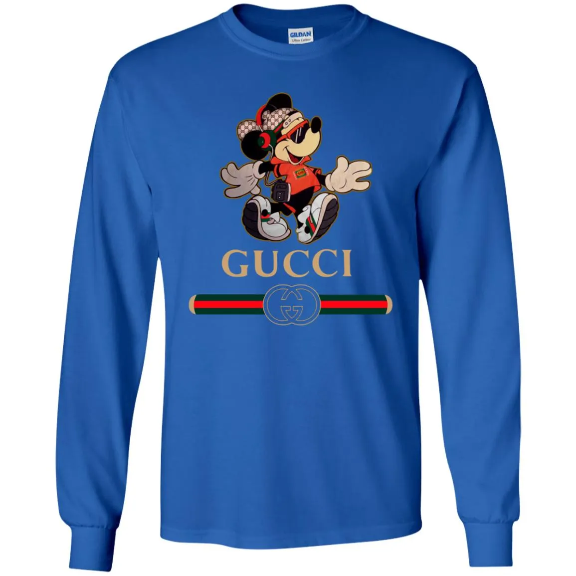 Gucci Mickey Fashion Stylelist Music T-shirt Men Long Sleeve Shirt