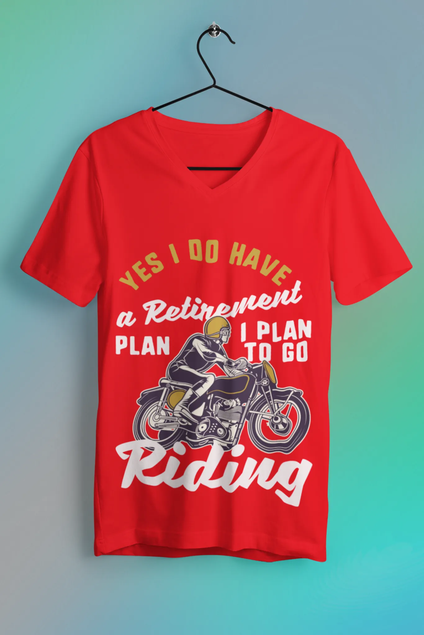 Men's V-Neck: Retirement T-Shirt