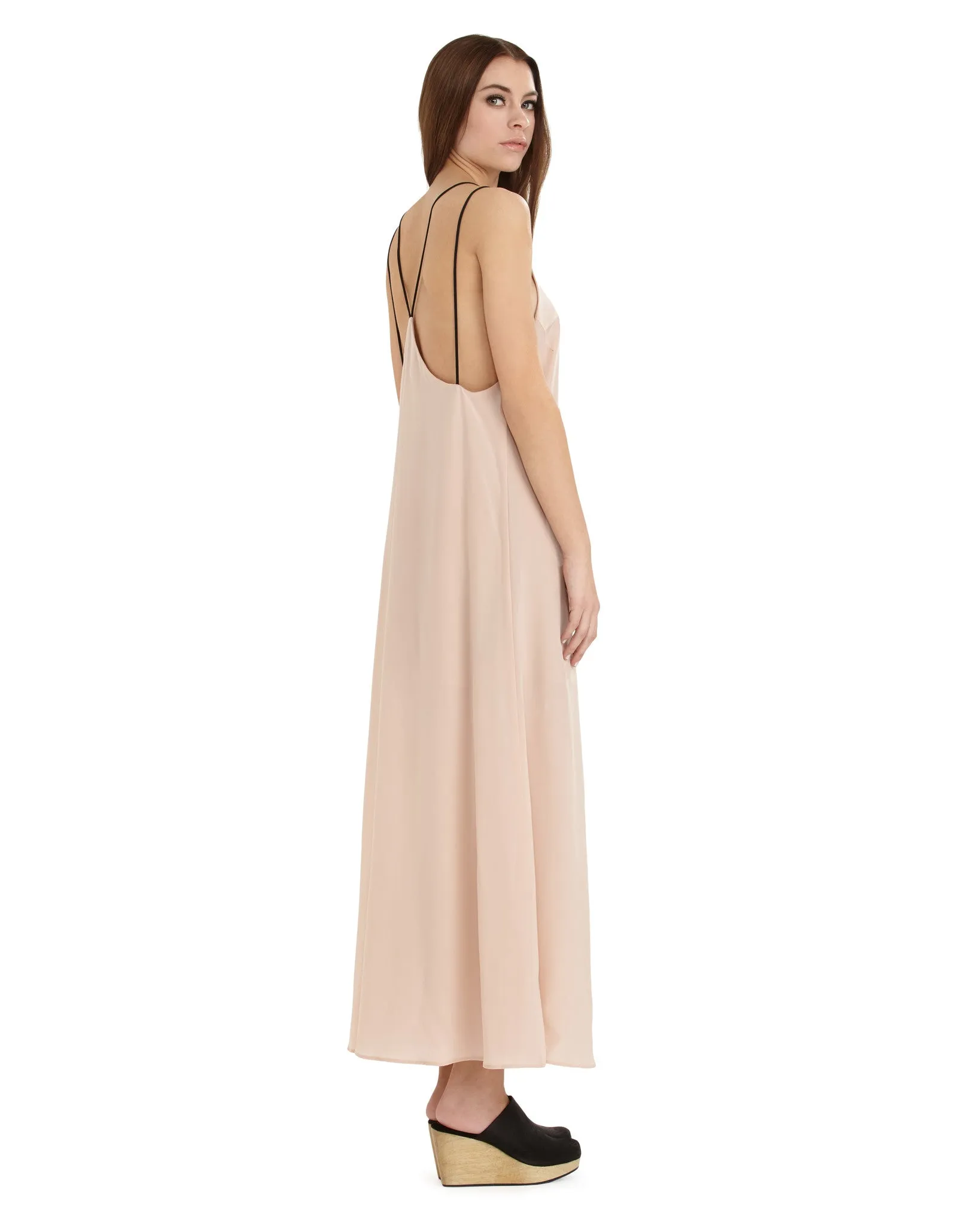 MYNE Milo Silk Dress | Blush Pink - FINAL SALE