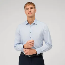 OLYMP - Body Fit Shirt, Baby Blue