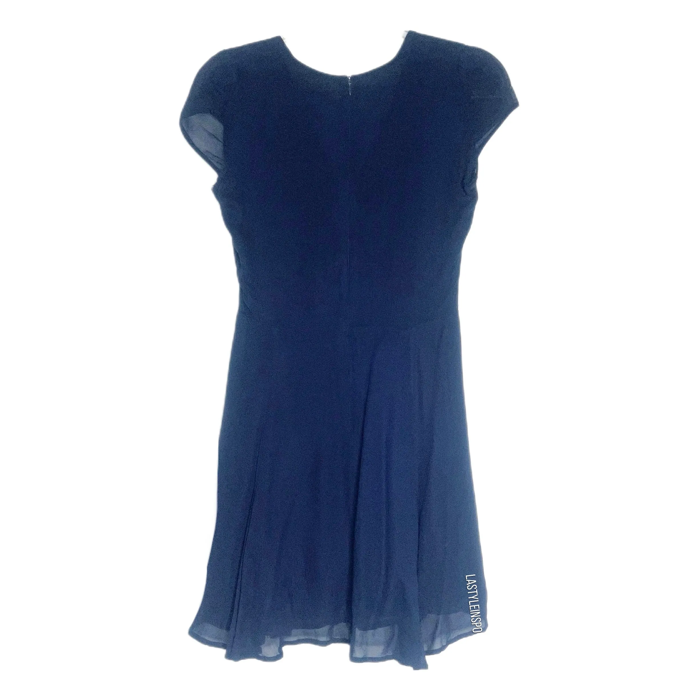 Reformation Silk Dress V Neck Blue Navy Size Medium