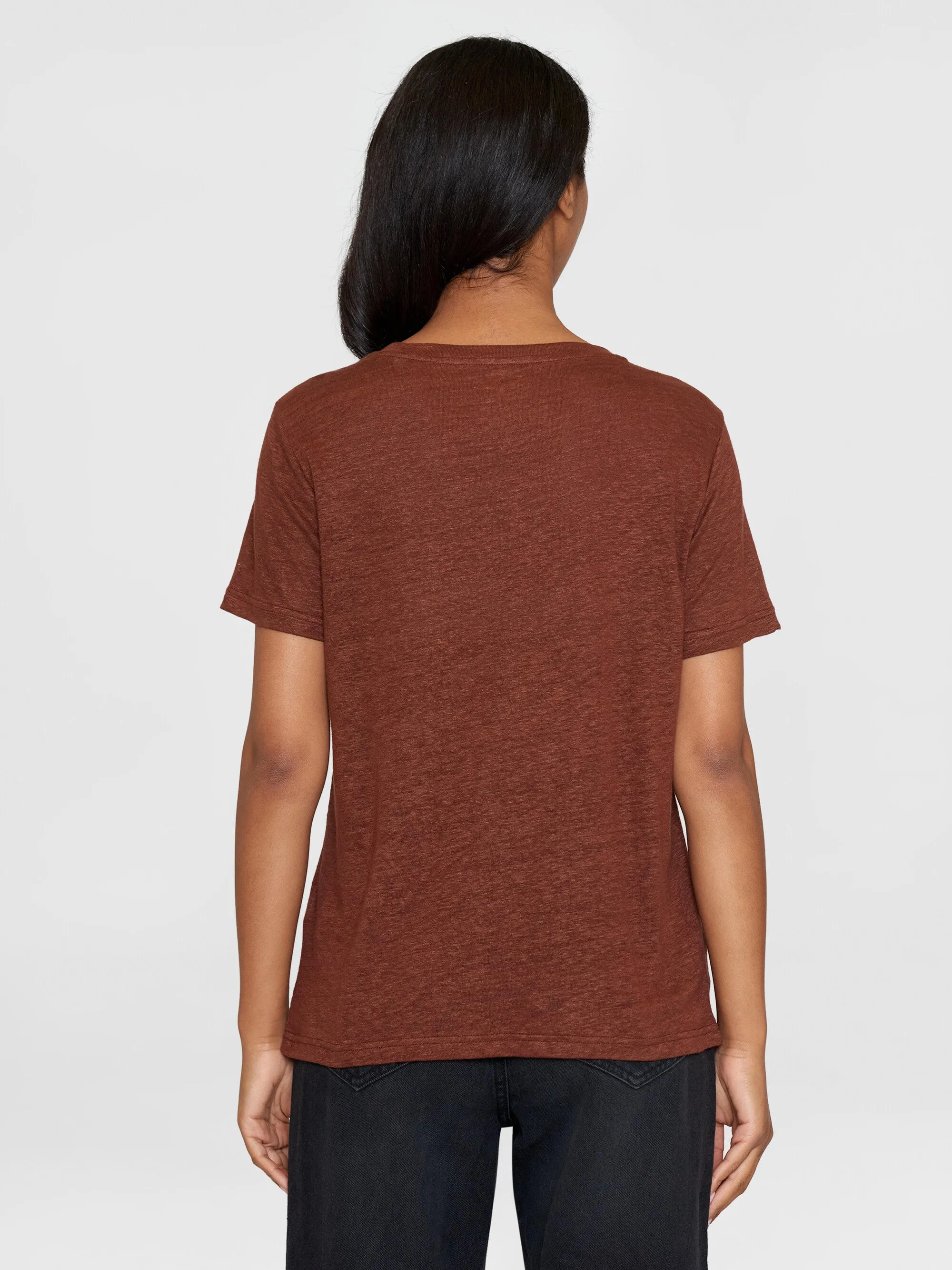 Reg linen t-shirt - Tiramisu