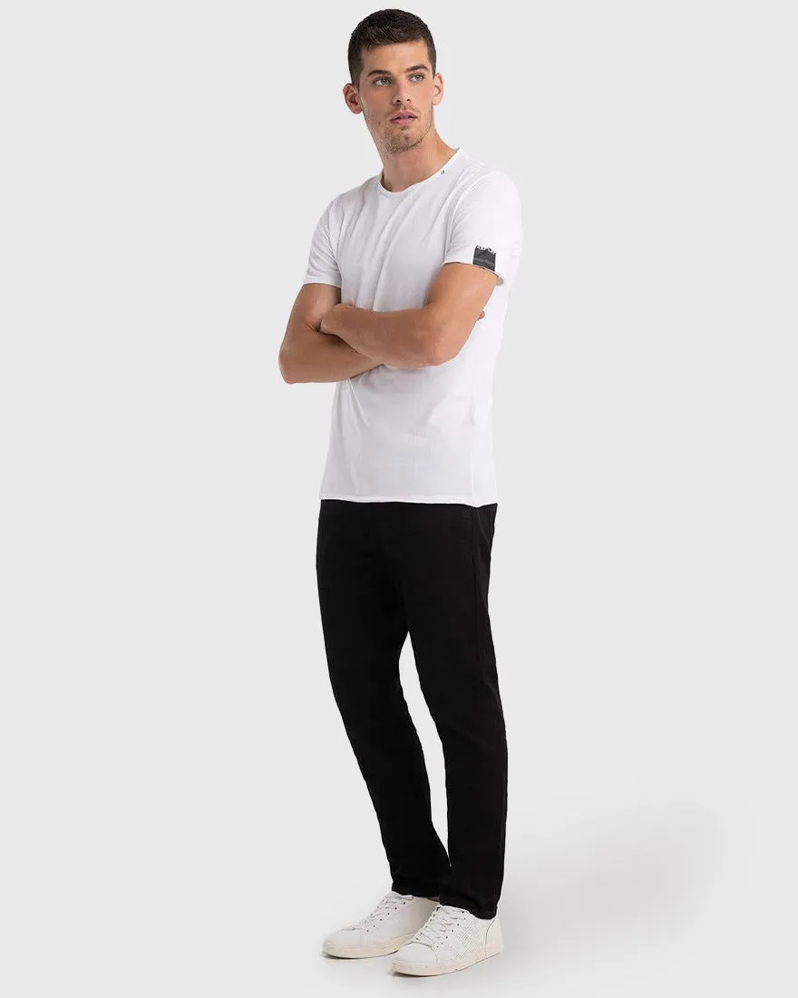 REPLAY R0012660M3590 WHITE CREW TEE