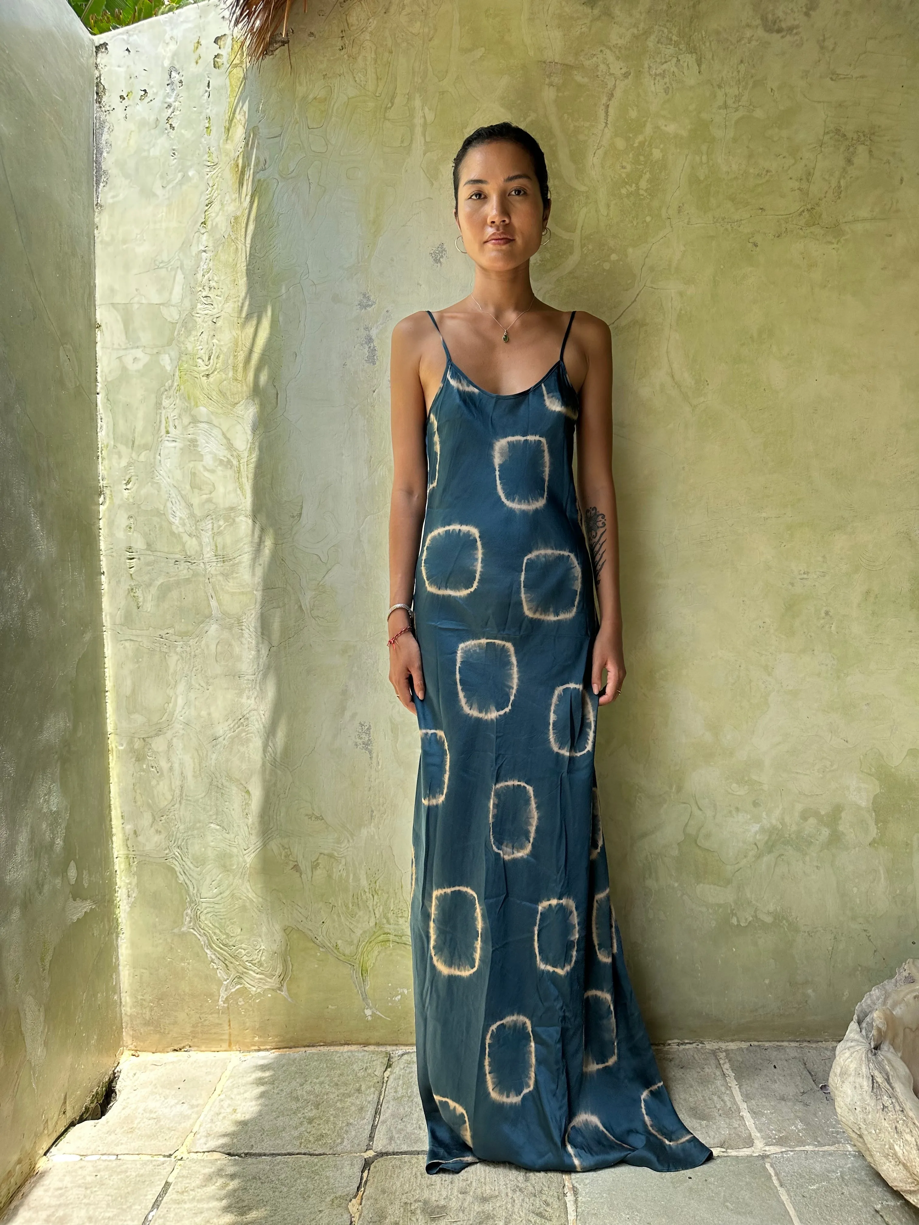 Scarlette Silk Dress - Indigo Circle