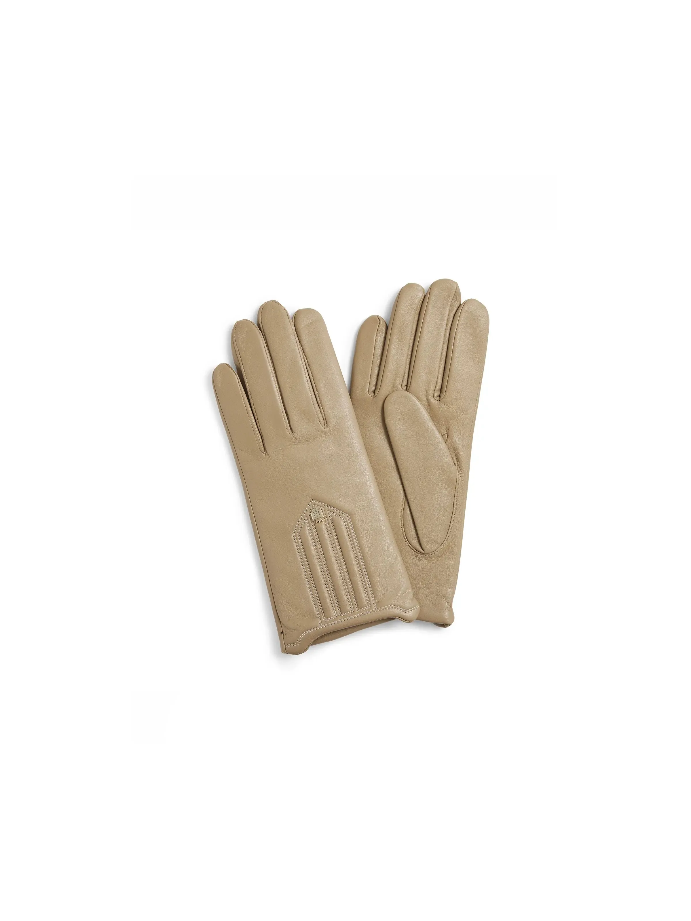 Signature Cashmere & Wool Gloves - Caramel