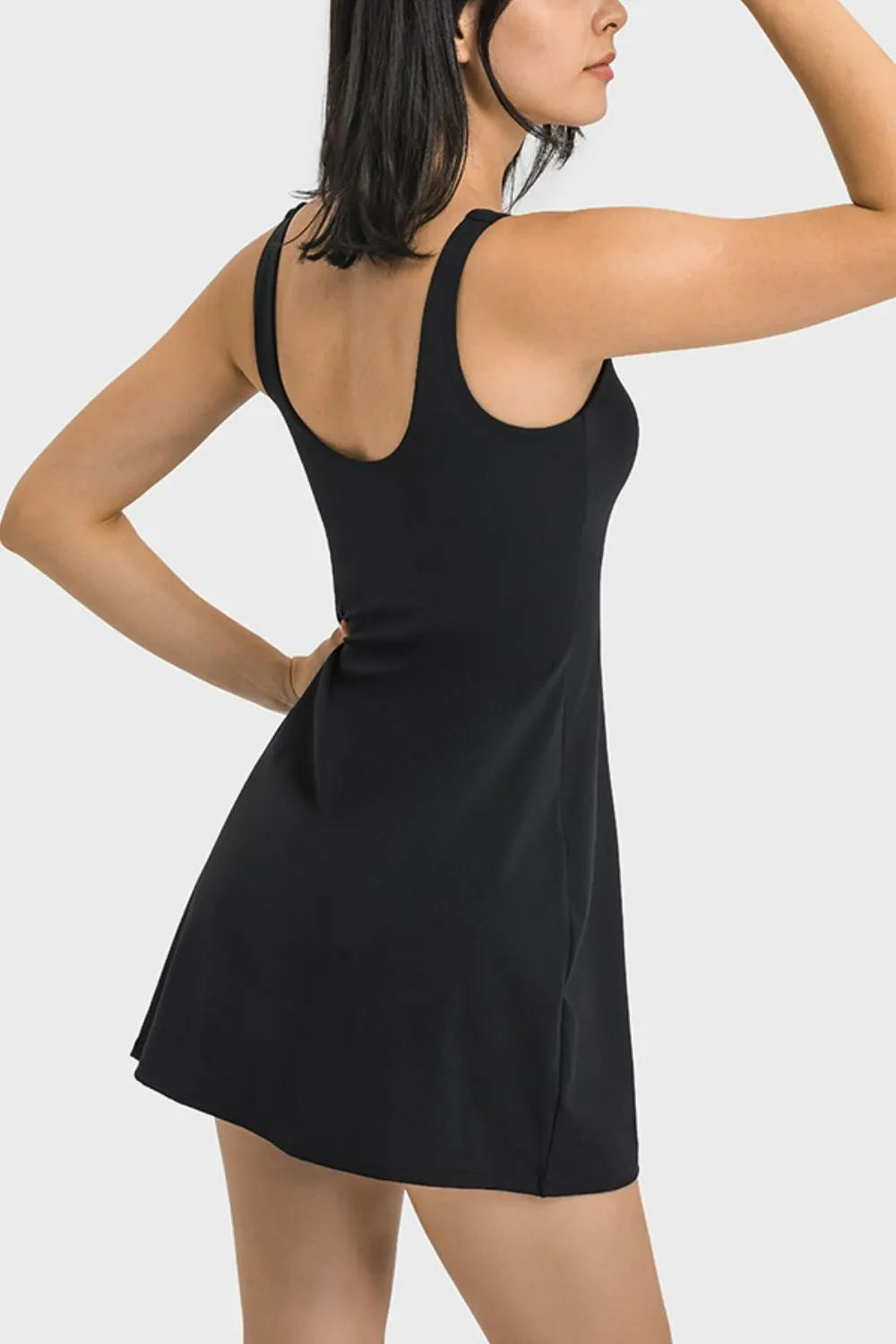 SQUARE NECK SPORTS CASUAL DRESS