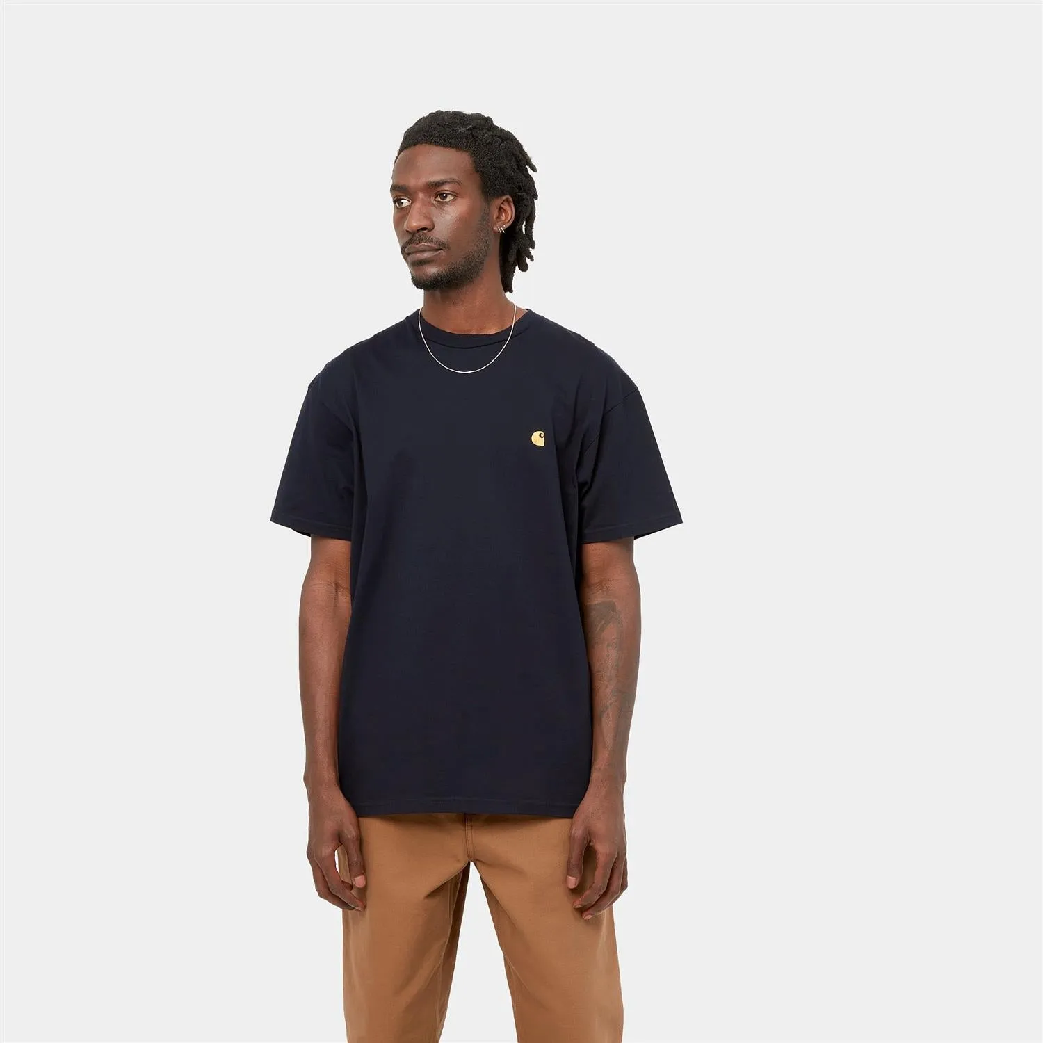 S/S Chase T-Shirt - Dark Navy/ Gold