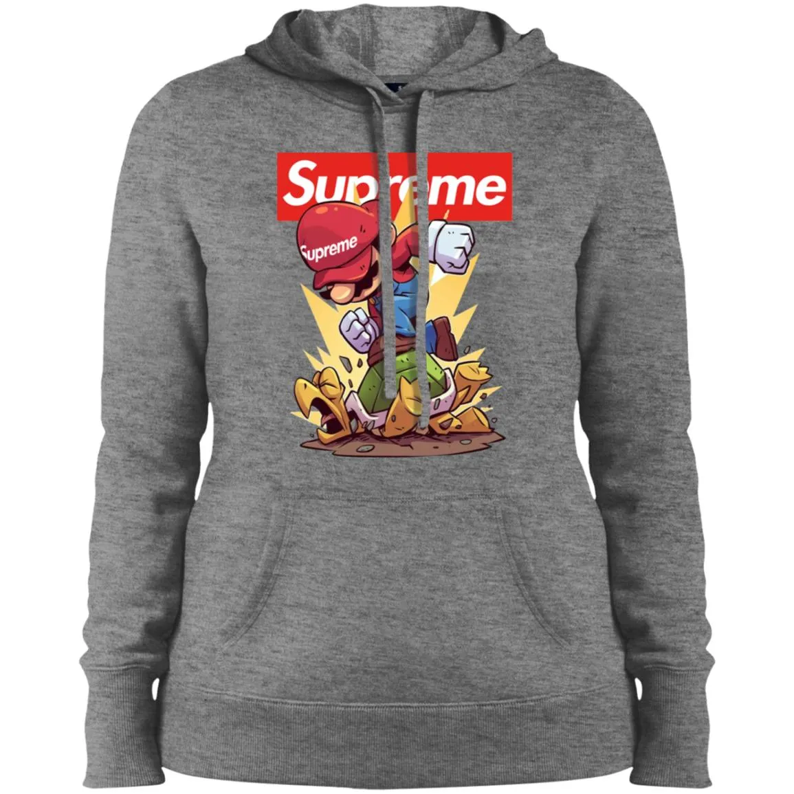 Supreme Mario Gaming T-shirt Women Hooded Sweatshirt