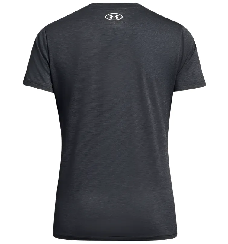 Under Armour Womens UA Tech Bubble Short Sleeve T-Shirt Black/Castlerock