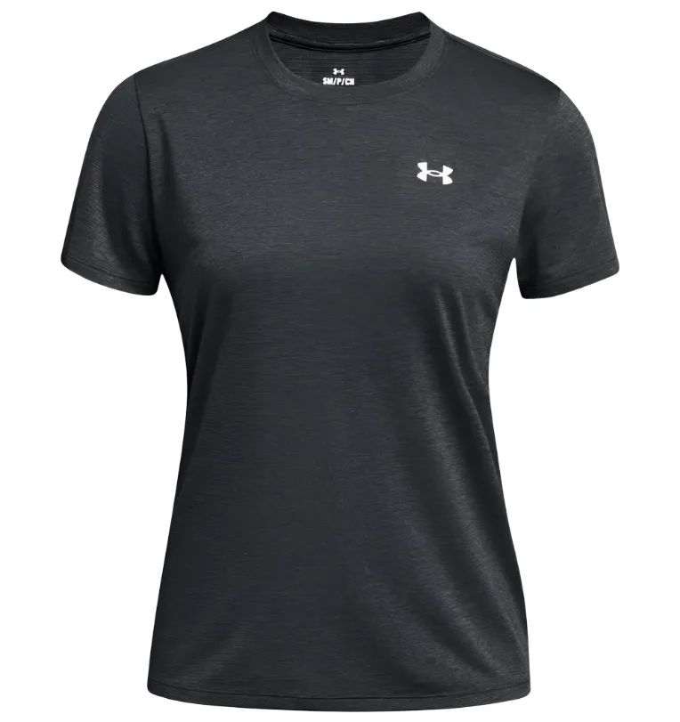 Under Armour Womens UA Tech Bubble Short Sleeve T-Shirt Black/Castlerock