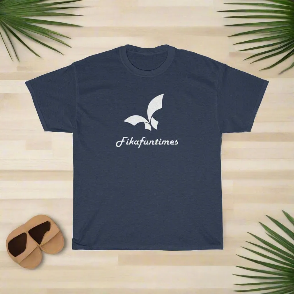 Unisex Fikafuntimes Logo Print 100% Cotton Round Neck T-Shirt