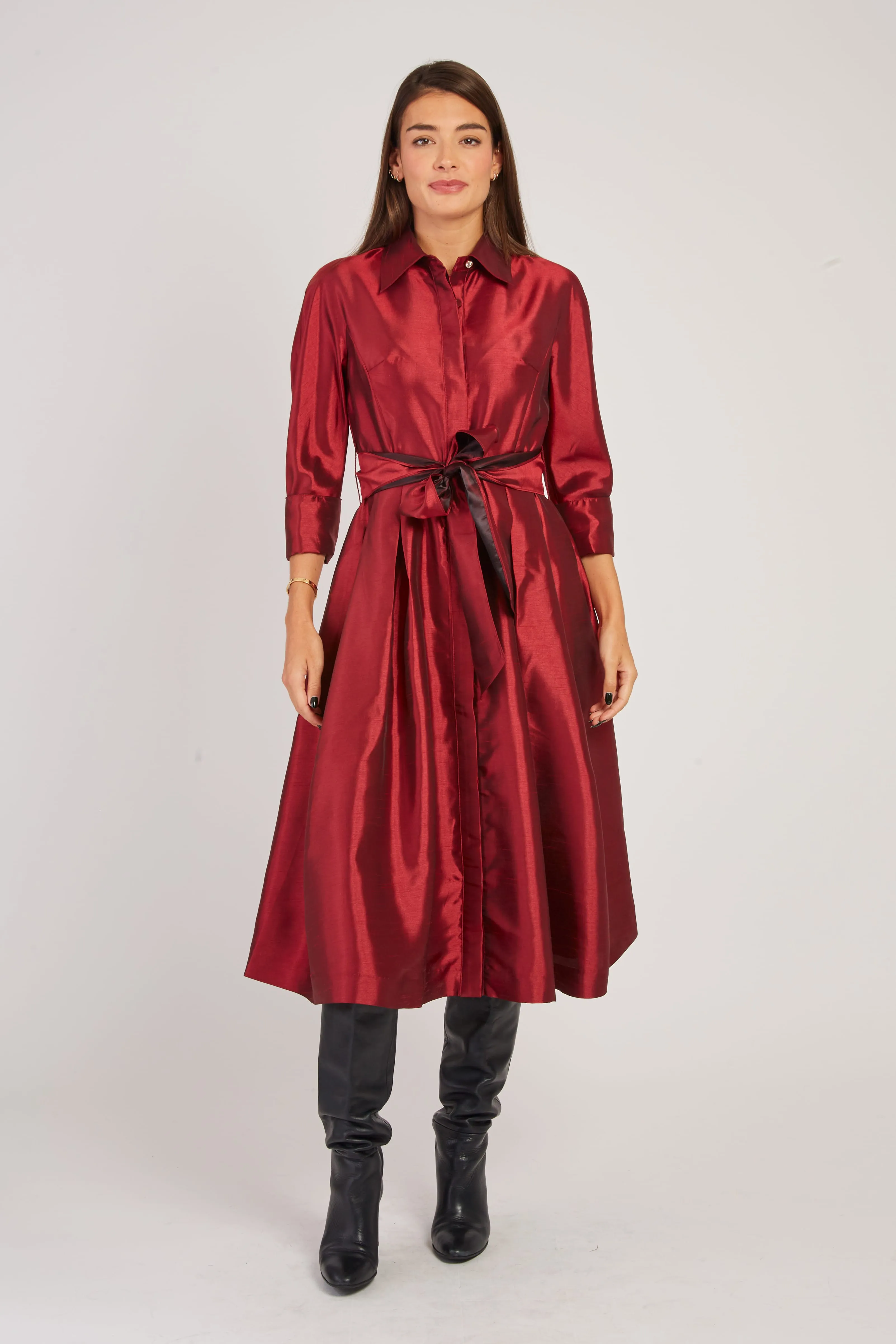 Valina  Dress - Claret