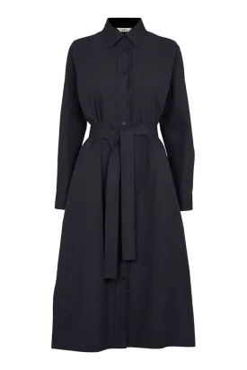 Vilde Pleat Dress - Black